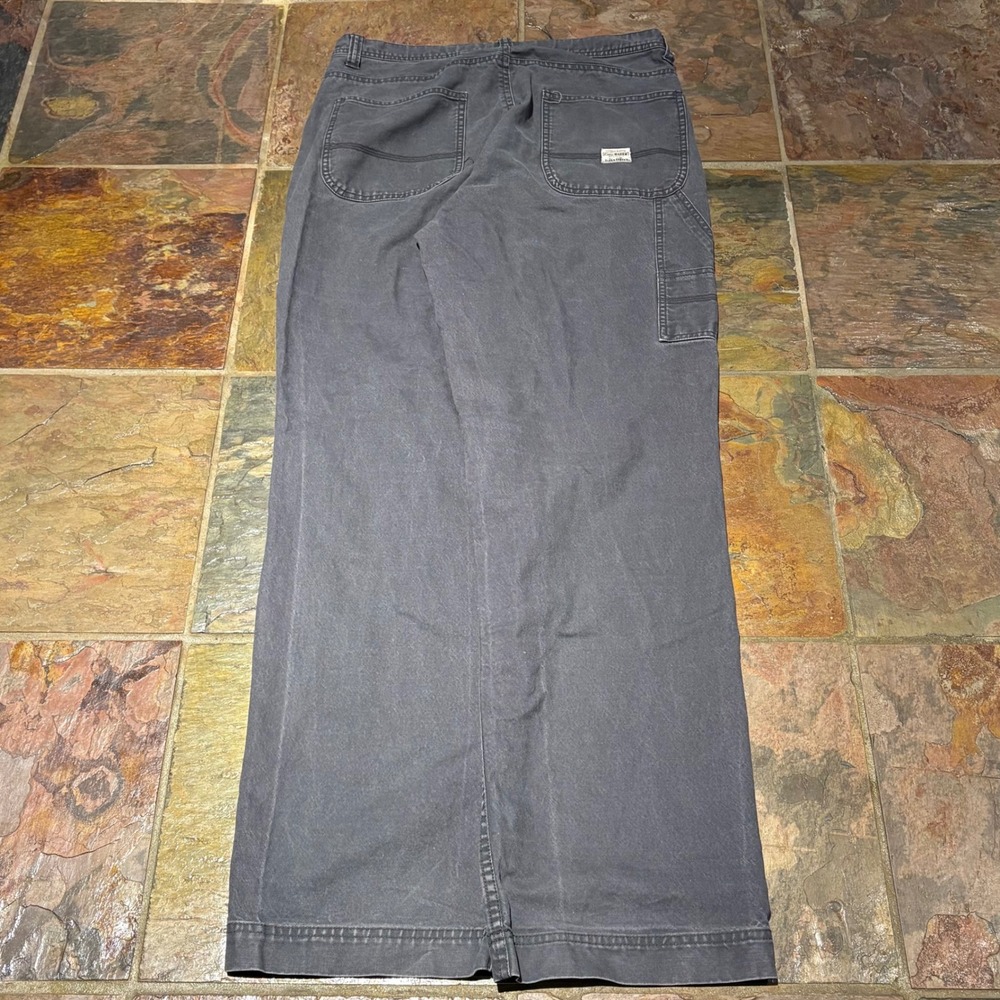 Eddie Bauer Mens Field Tested Carpenter Pants Gray Utility Workwear 33x34